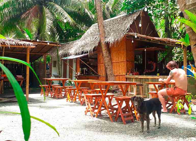 Dining Area of Sonia's at Surfer's Garden