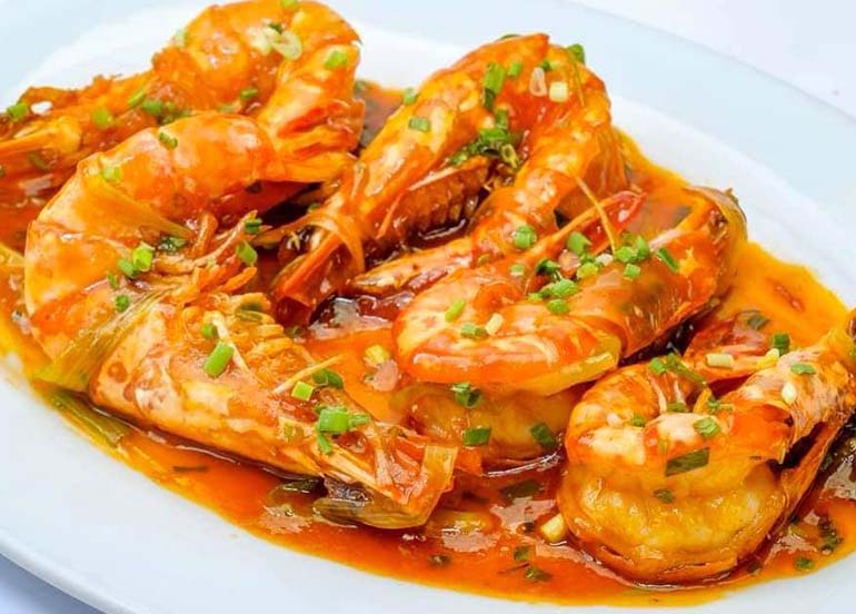 Shrimp from Mr. Poon Restaurant