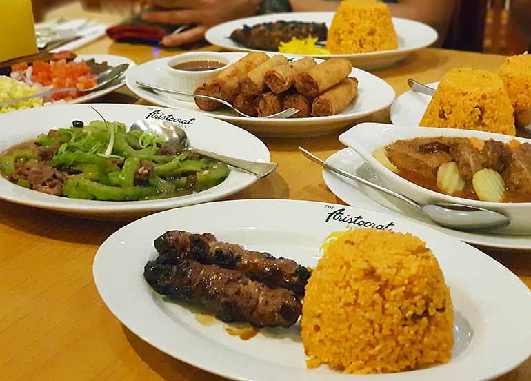 Childhood Classic Favorite Dishes Lumpia Longganissa and Gulay from Aristocrat Restaurant