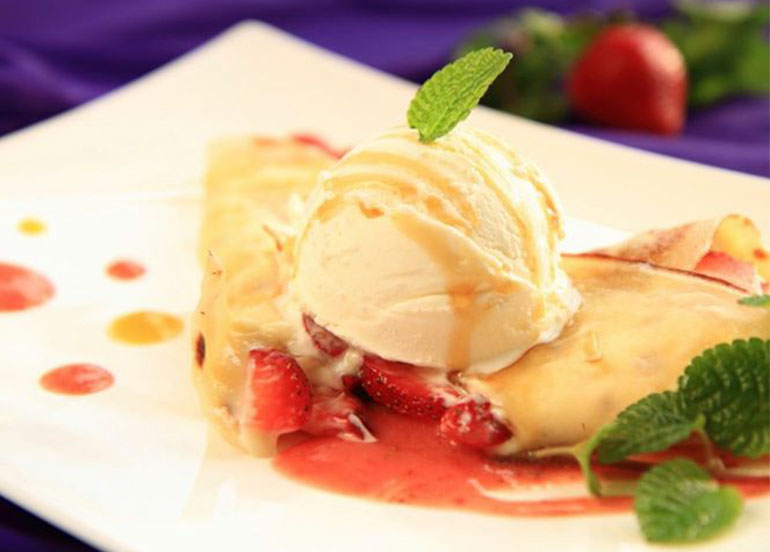 Strawberry Crepe from Vatel Restaurant Manila