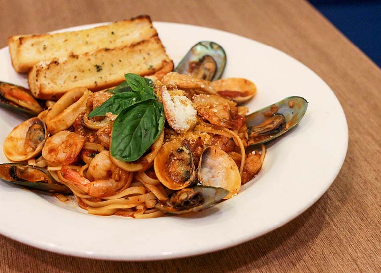 Seafood Linguine Pasta from Burgoo