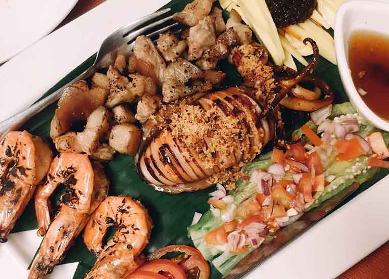 Inihaw na Seafood Platter from HAMIA House of Kare-Kare