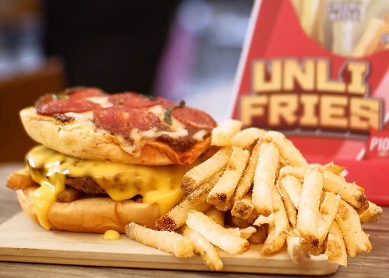 Flavored Fries and Burger from Zark's Burger