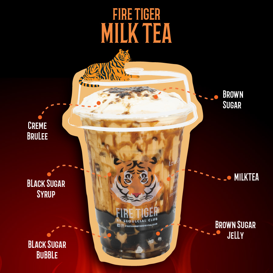 Fire Tiger Milk Tea Anatomy