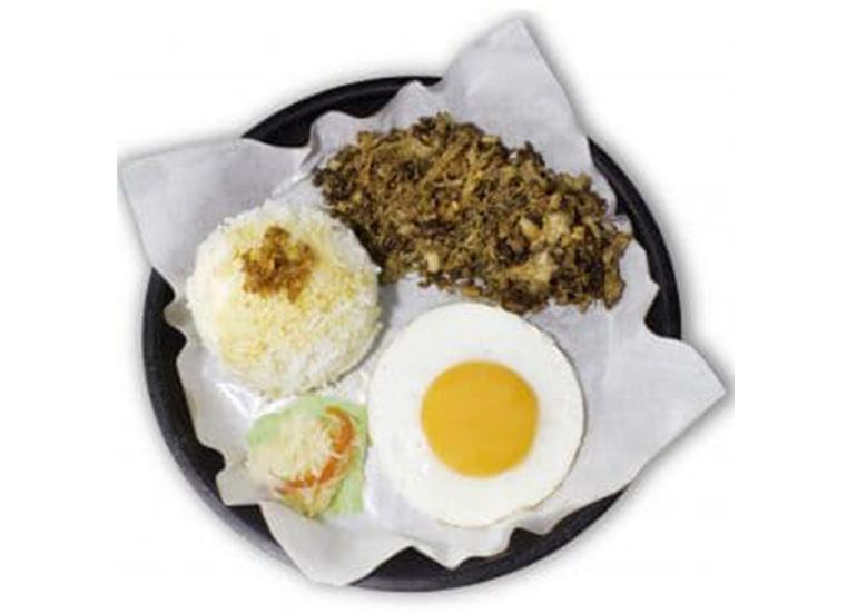 Adobo Flakes Silog from Army Navy