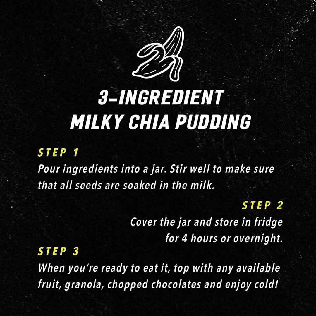 Procedure of BLK 513s Milky Chia Pudding