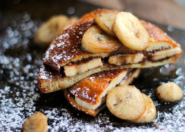 nutella banana french toast