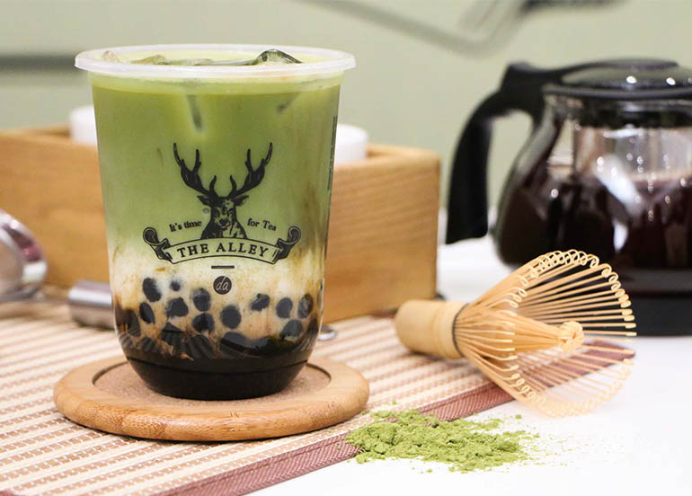 The Alley Matcha Milk Tea Drink