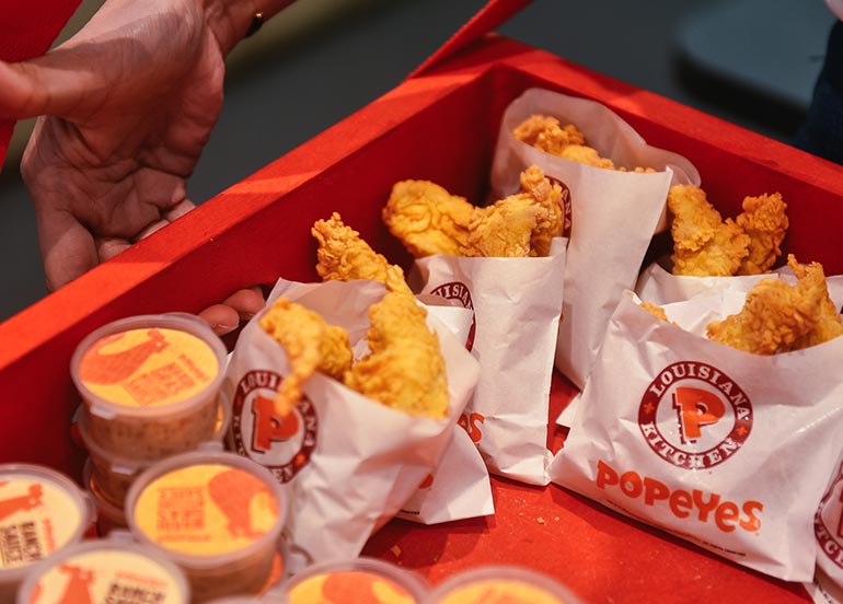 Chicken Tenders and Dips from Popeyes