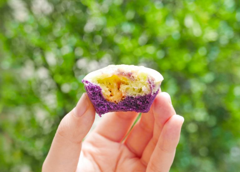 ube cheese puto