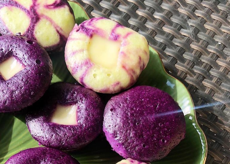 ube cheese puto