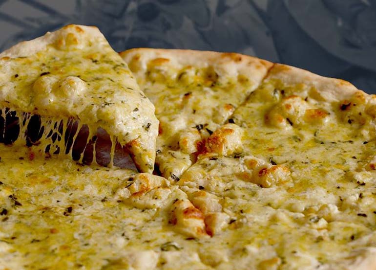 Garlic and Cheese Pizza from Brooklyn's New York Pizza