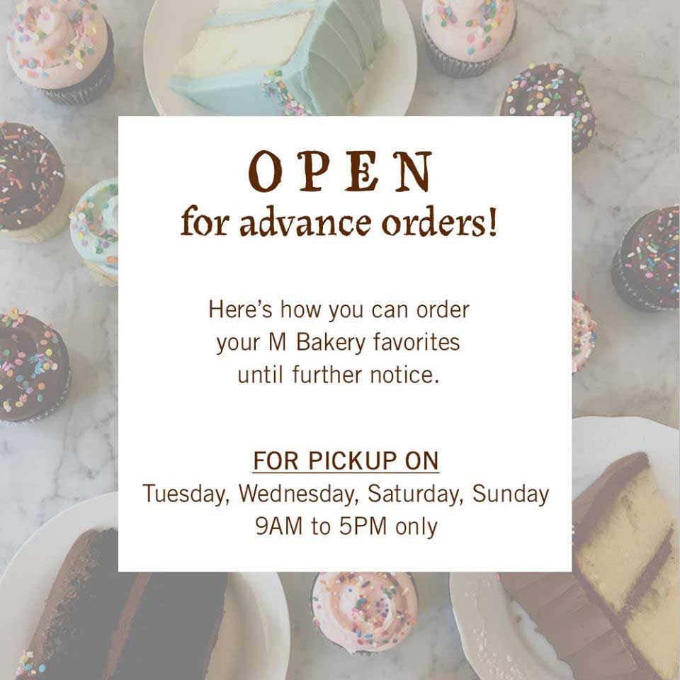 M Bakery Open Poster Announcement