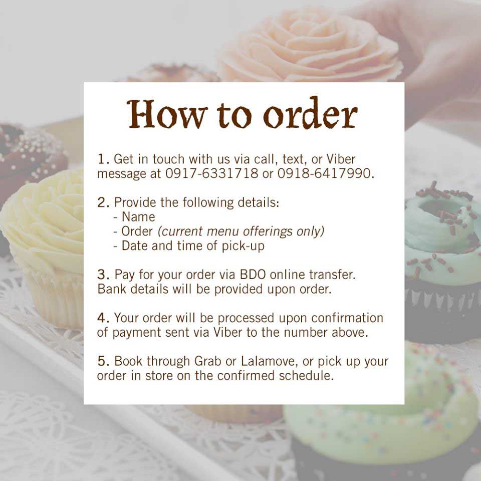 How to Order Instructions of M Bakery
