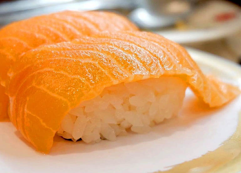 Salmon Sushi from Genki Sushi Philippines