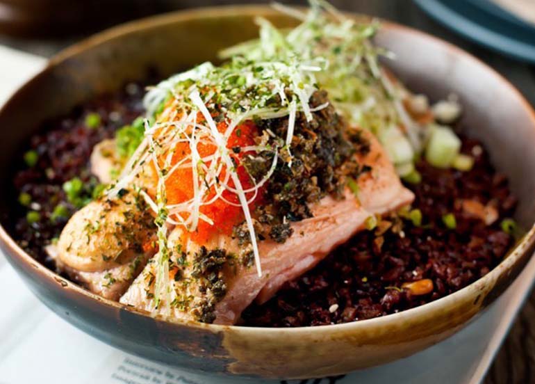 Torched Salmon Donburi Bowl from Your Local