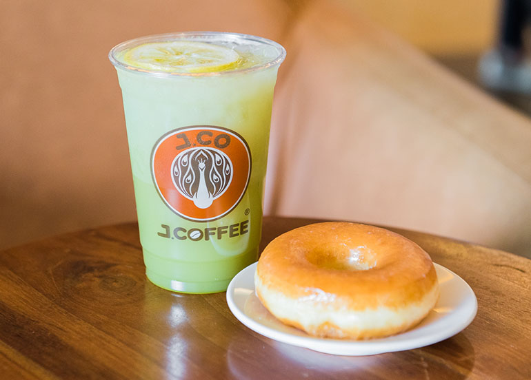 Drink and Donuts from J.Co Donuts and Coffee