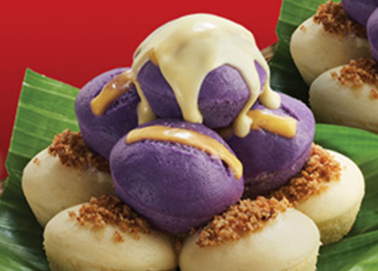 Ube Cheesy Puto from Alaska Red Kitchen