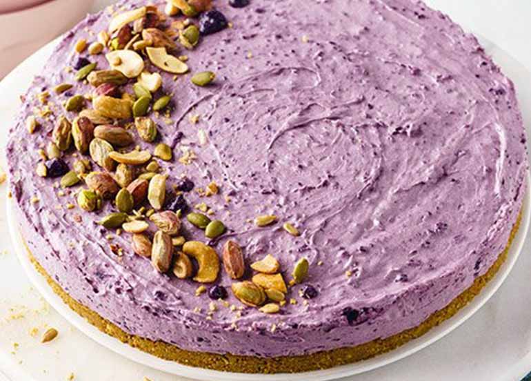 No Bake Ube Cheesecake 