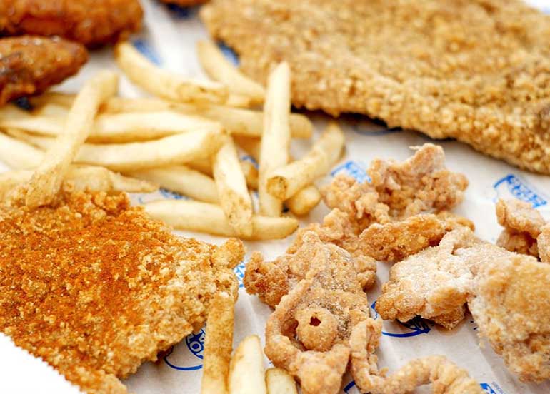 Fries, Chicken Skin, and Chicken Fillet from Hot Star Large Fried Chicken Philippines