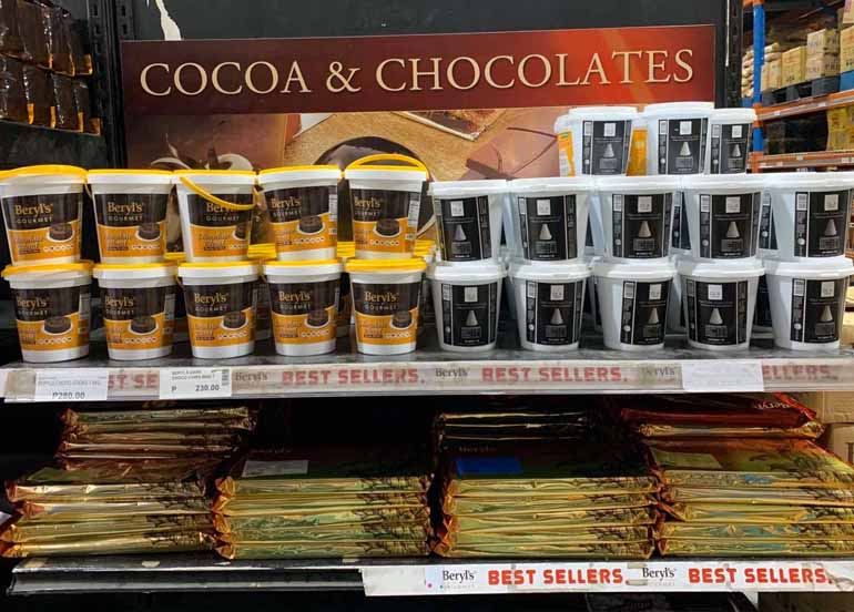 cocoa, chocolates, restaurant depot. pasay city