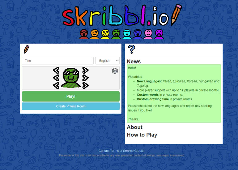 skribbl.io, game, browser