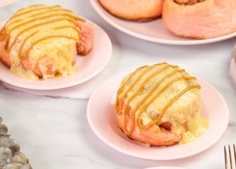 Milk and Honey Pink Dulce Rolls