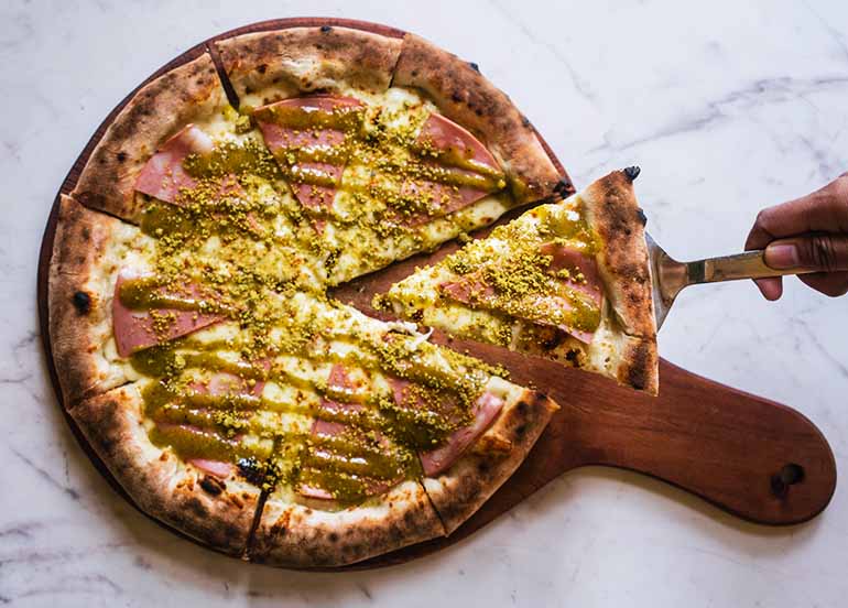 Pistachio Pizza from Mamma Mia