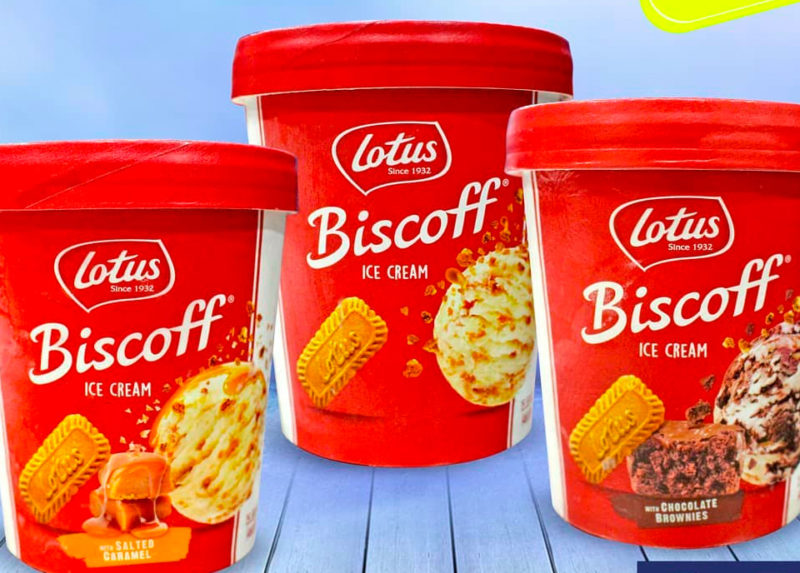 Lotus Biscoff Flavored Ice Cream