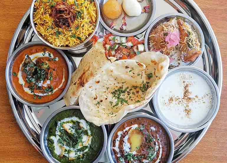 Naan and Side Dishes from Naan Indian Street Kitchen