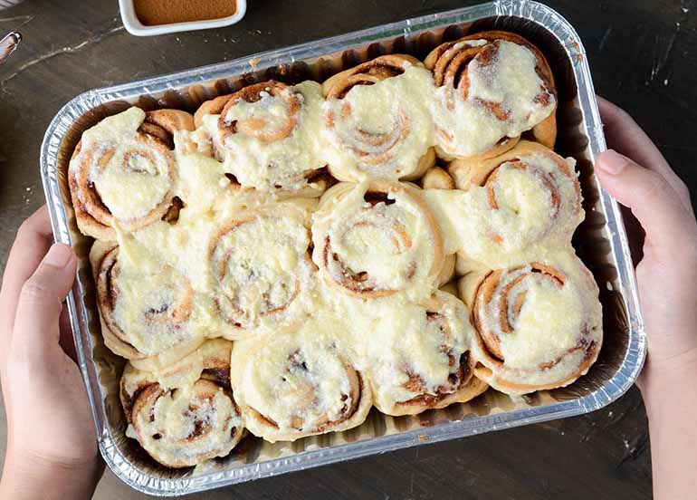 Cinnamon Rolls with Cream Cheese Frosting from The Rolls Kitchen