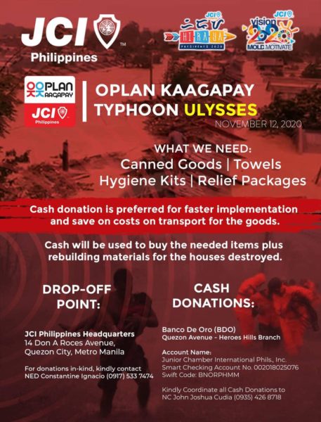JCI Philippines donation poster