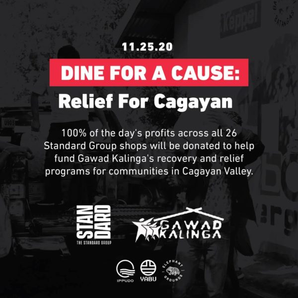 The Standard Group Dine for a cause poster
