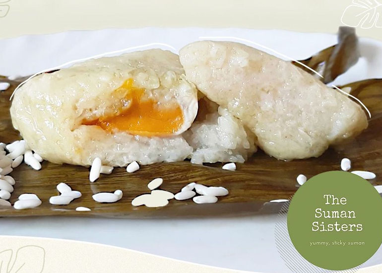 salted egg suman, the suman sisters