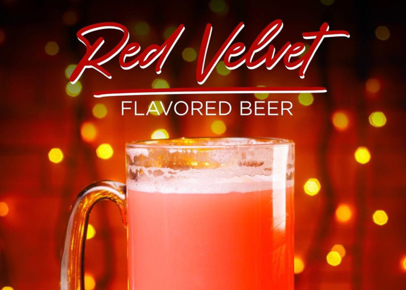 Rue red velvet flavored beer
