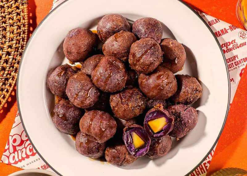 Papa Pancitan Ube Cheese Balls