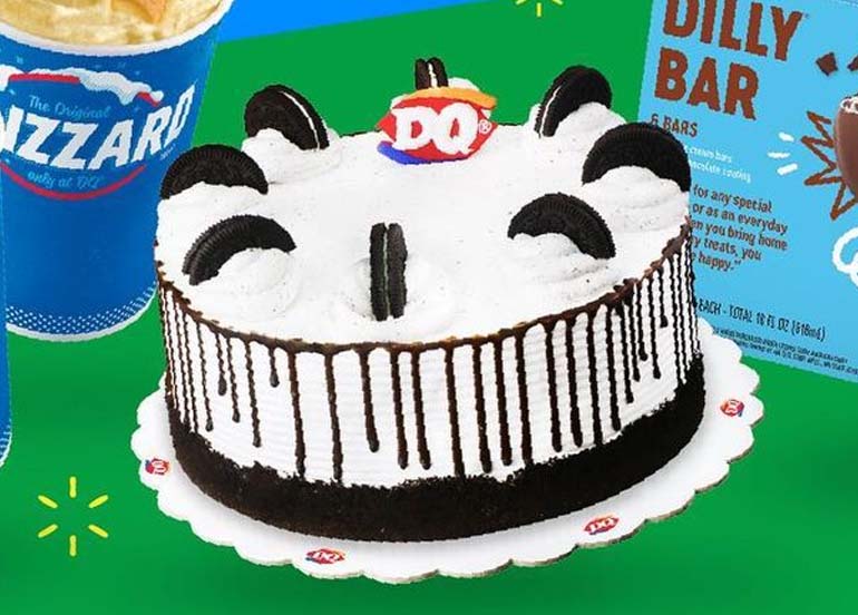 oroe blizzard cake, dairy queen 