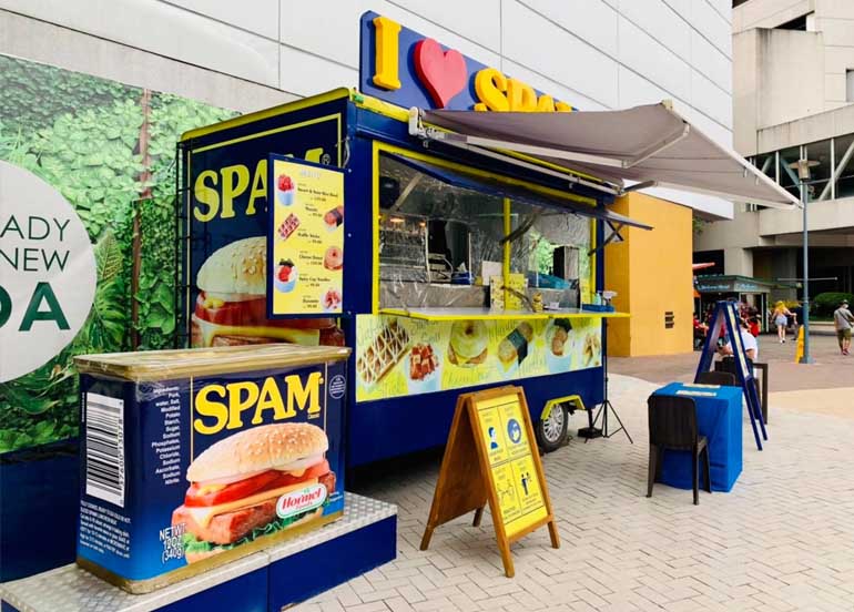 spam food truck, SM mall of asia