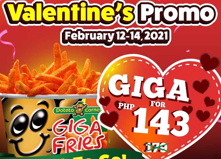 potato corner, valentines day promo