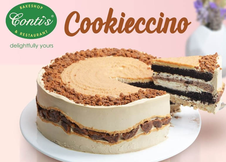 contis cookieccino, cake, valentines day promo