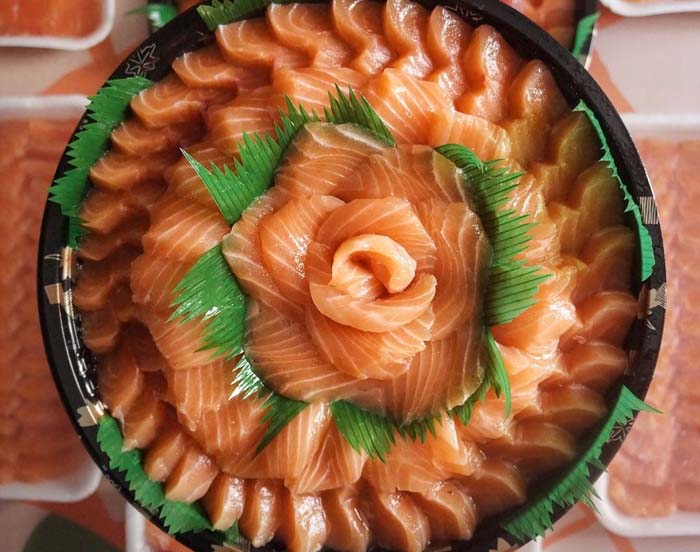salmon sashimi, sashimi2go