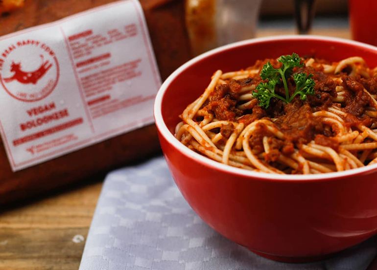 The Real Happy Cow Vegan Bolognese