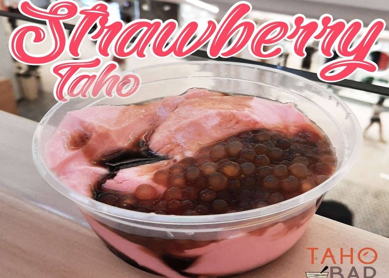 strawberry taho taho bar