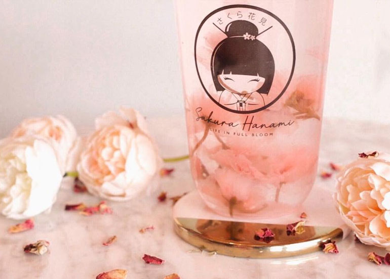 Cherry Blossom Fizz Tea - Sakura Hanami