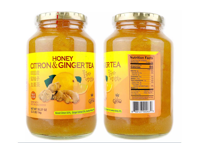 s&r, honey citron and ginger tea