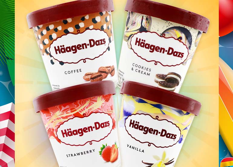 s&r, haagen dazs ice cream