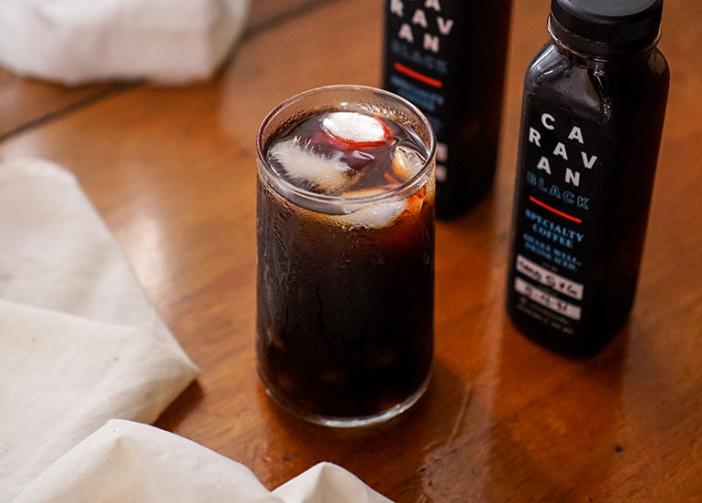 Cold Brew Sago't Gulaman from Caravan Black Coffee