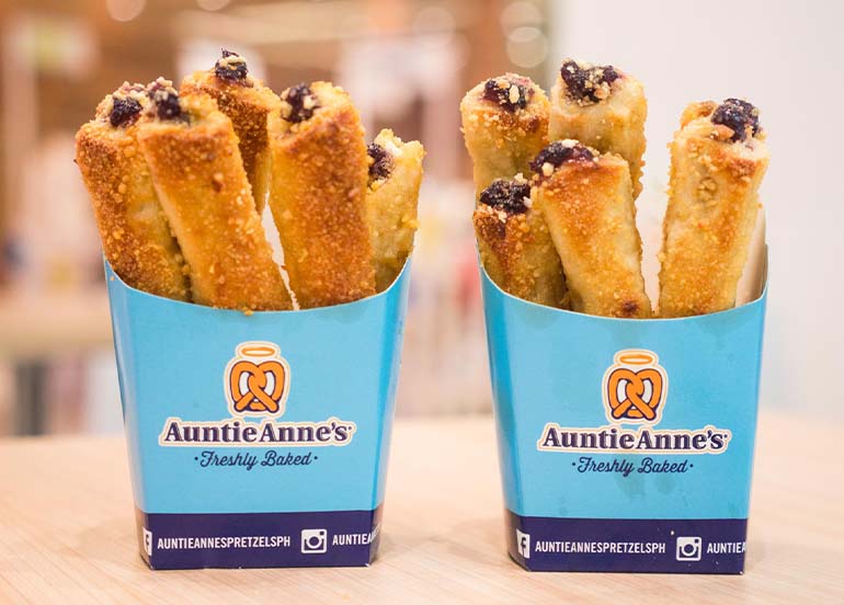 Blueberry Cream Cheese Stix from Auntie Anne's