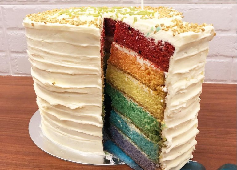 rainbow cake wadoughs