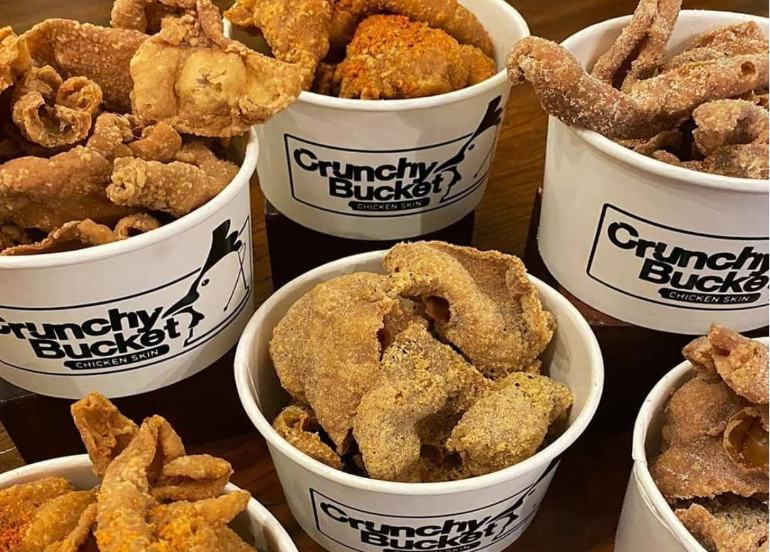 Crunchy Bucket chicken skin